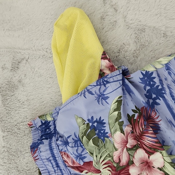 Tommy Bahama men's Blue floral XXL swim trunks - Picture 5 of 9